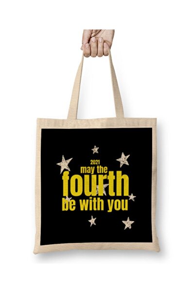 dekado May The 4th Be With You May the 4th be with you on Cloth Bag Long Handle