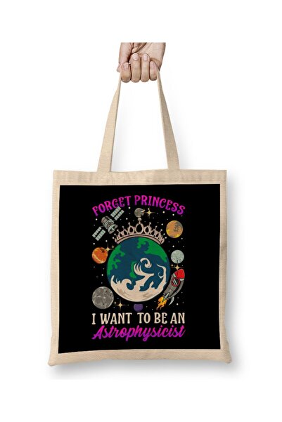 dekado حقيبة حمل ذات مقبض طويل من Forget Princess I Want To Be An Astrophysicist