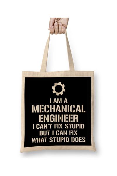 dekado I'm An Engineer I Can't Fix Stupid Funny Engineering Tote Bag Long Handle