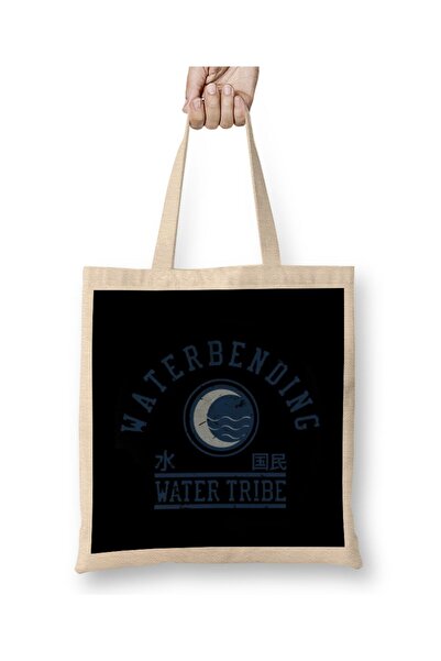 dekado water bending-1 Cloth Bag Long Handle