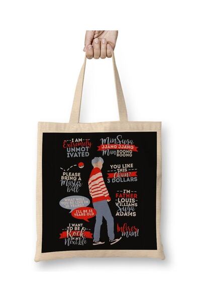 dekado Bts Suga Quotes Tote Bag Long Handle