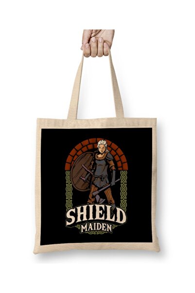 dekado حقيبة يد نسائية من Shield Maiden Viking Warrior Norse Myth بمقبض طويل