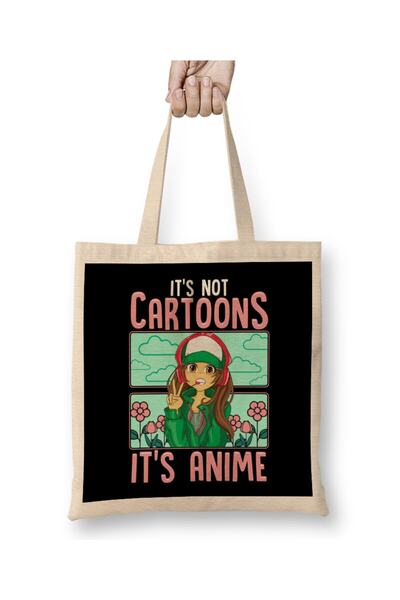 dekado حقيبة حمل لطيفة ذات مقبض طويل من Anime It s Not Cartoons It s Anime Ad...
