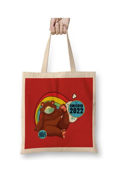 dekado SarcasmFunny Vintage ANIMALS Saying Covid Hi Omicron Virus 2022 حقيبة ...