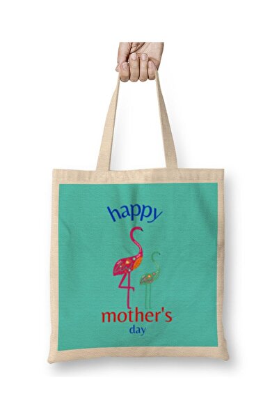 dekado حقيبة قماش Happy Mothers Day 2021 بمقبض طويل