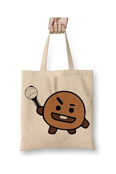 dekado حقيبة قماش Bt21 Shooky Bts بمقبض طويل