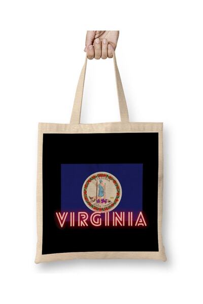dekado حقيبة قماش فنية من West Virginia بمقبض طويل