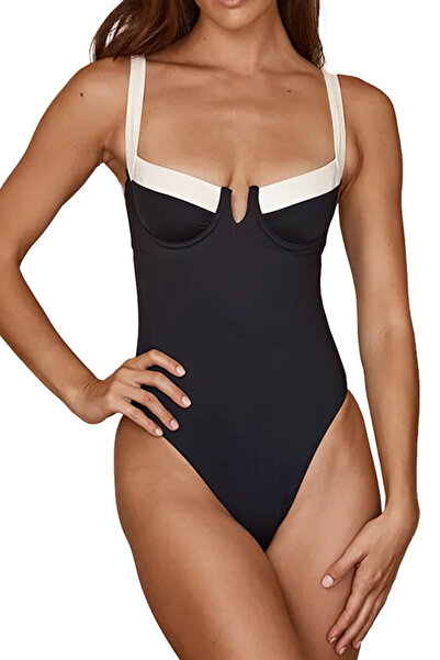 EFAYN.RO Women's swimsuit, one piece, elegant model, pretty summer theme, siz...