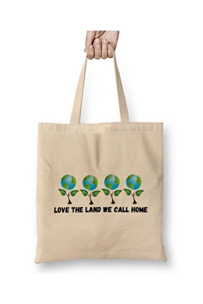 dekado حقيبة حمل Love The Land We Call Home Earth Day 2021 بمقبض طويل