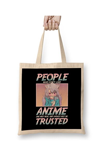 dekado People Who Don't Like Anime Shouldn't Be Trusted Tote Bag Long Handle