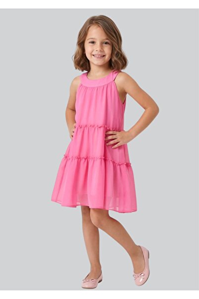 ww waka waka kids store Κοριτσίστικο καλοκαιρινό φόρεμα από σιφόν με βολάν