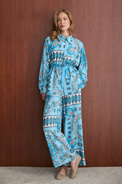 Melike Tatar Σετ Πουκάμισου με Σχέδια 32-2385-1