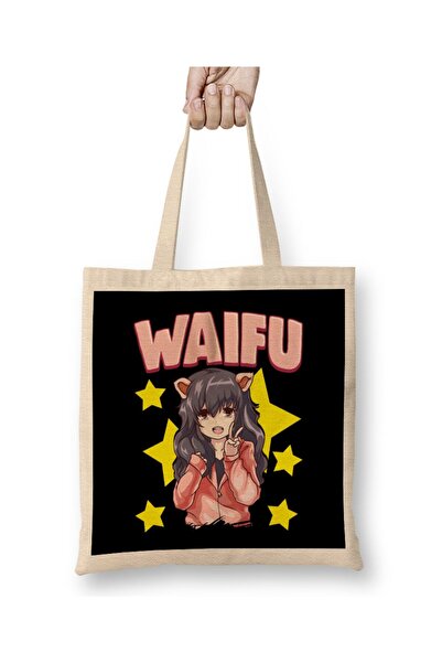 dekado حقيبة قماش Waifu Anime Girl اليابانية اللطيفة Manga Kawaii Senpai بمقب...