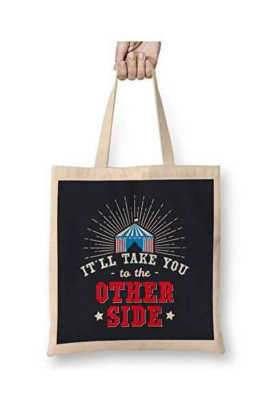 dekado The Greatest Showman The Other Side Quote Big Top Tote Bag Long Handle