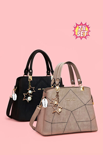 westbag Σετ 2 γυναικείων τσαντών χειρός και ώμου με σχέδιο πεταλούδας και λεπ...