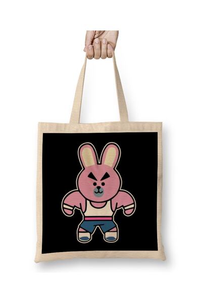 dekado حقيبة قماش Bts Bt21 At21 05 بمقبض طويل