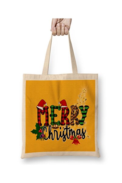dekado New Year New Year Concept Merry Christmas 025 Cloth Bag with Long Handle