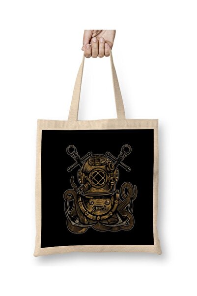 dekado Vintage Diver Octopus Tote Bag Long Handle