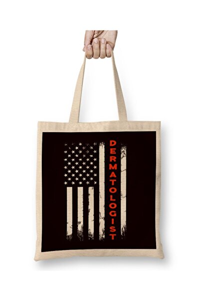 dekado Dermatologist USA American Flag Dermatology Skin Doctor Cloth Bag Long...