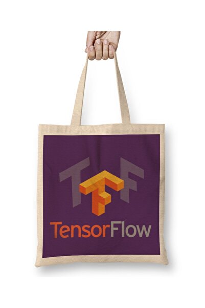 dekado حقيبة قماش بشعار Tensorflow 01 بمقبض طويل