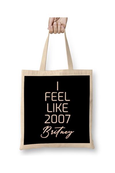 Generic Brand I Feel Like 2007 Britney 03 Tote Bag Long Handle