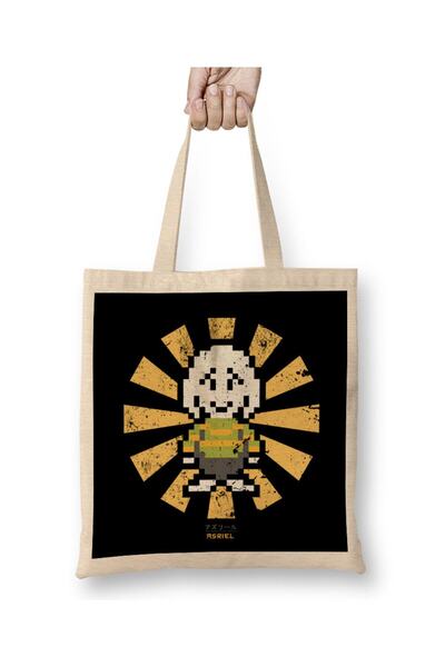 Generic Brand حقيبة يد Asriel Retro اليابانية Undertale بمقبض طويل