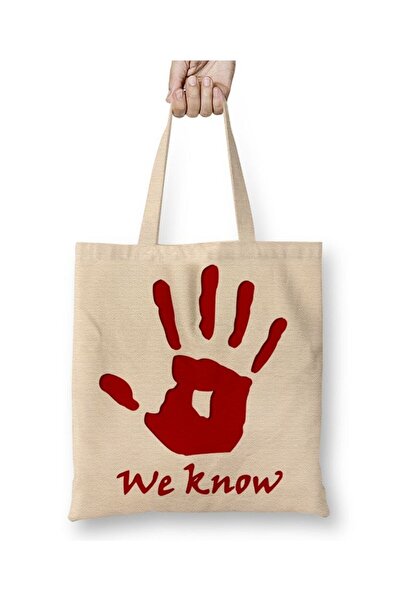 dekado حقيبة قماش Dark Brotherhood ذات مقبض طويل