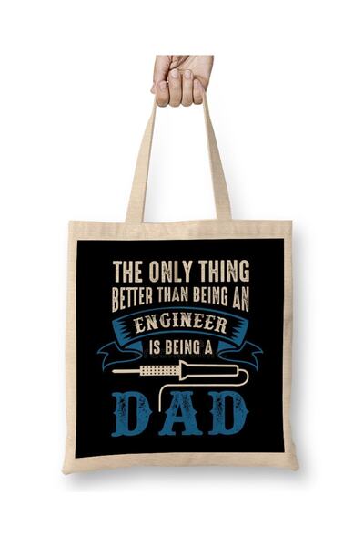 dekado Happy Father Engineer 01 Cloth Bag Long Handle