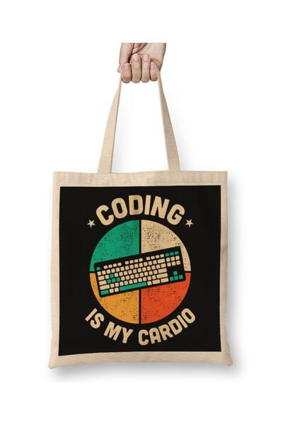 Generic Brand Coding Is My Cardio Fitness Gym Workout Mens Womens 03 Cloth Ba...