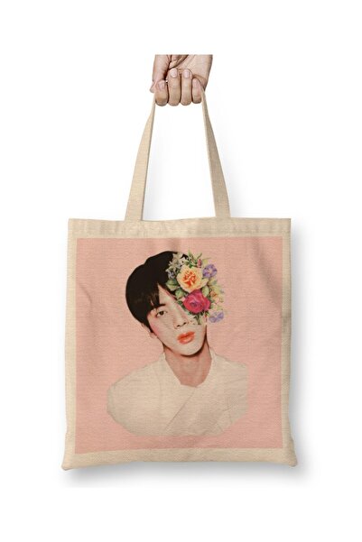 dekado حقيبة قماش BTS Seokjin بمقبض طويل