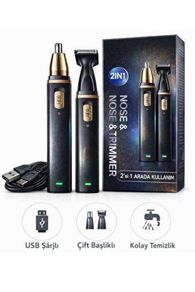 Tastech RD-3138 Şarjlı Burun Kıl Alma Makinesi Faul Düzeltme Kaş Bıyık Kulak Tüyü Kesme Cihazı