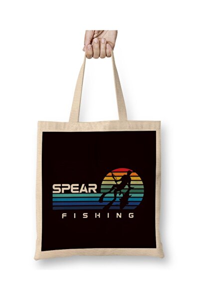 dekado حقيبة قماش Vintage Spearfishing Retro Spearfisher Speargun Freediver ب...