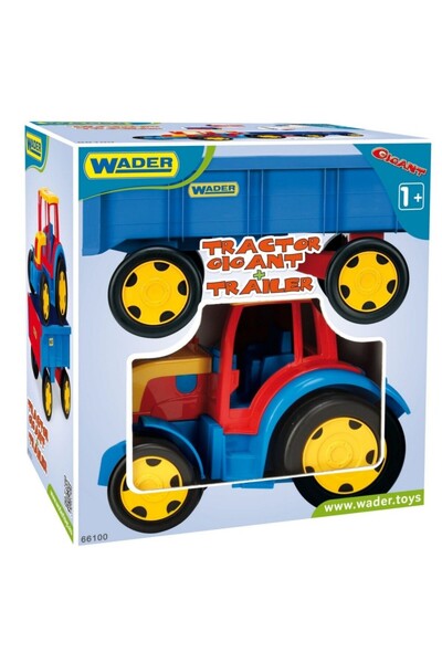 Wader Tractor cu remorcă 120 cm Pudel gigant