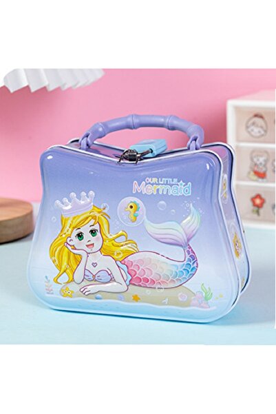 Livava Μεταλλικός κουμπαράς με φιγούρα γοργόνας - Παιδικό κουτί αποταμίευσης ...