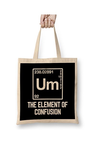 dekado حقيبة قماش Element Of Confusion بمقبض طويل