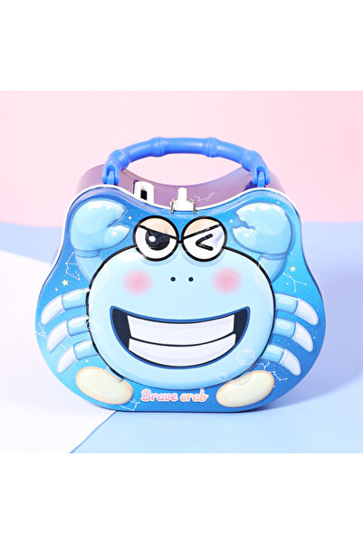 Livava Μεταλλικός κουμπαράς με φιγούρα καβούρι - Παιδικός κουμπαράς με τσάντα...