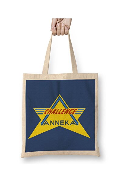 Generic Brand Retro Challenge Anneka Cloth Bag Long Handle