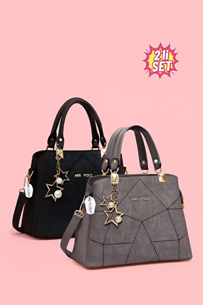 westbag Set de 2 genți de mână și de umăr pentru femei, cu design fluture și ...