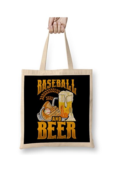 dekado Awesome Baseball And Beer Make The Perfect Day Tote Bag Long Handle