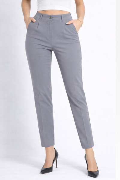 mezozoik Γυναικείο παντελόνι Palazzo με στενή εφαρμογή και ψηλόμεσο σχέδιο