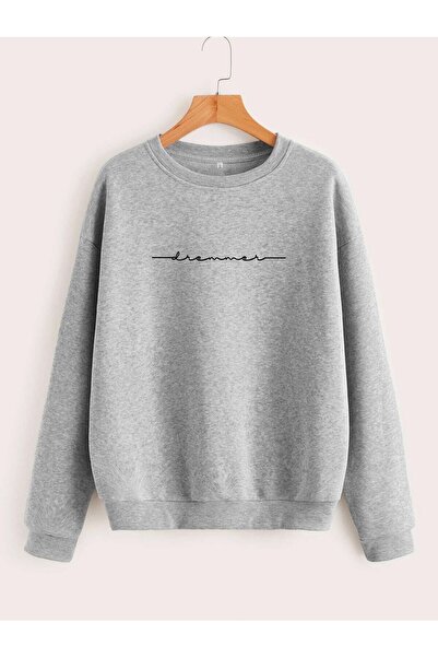 EYAX MODA Crew Neck Printed Unisex Sweatshirt
