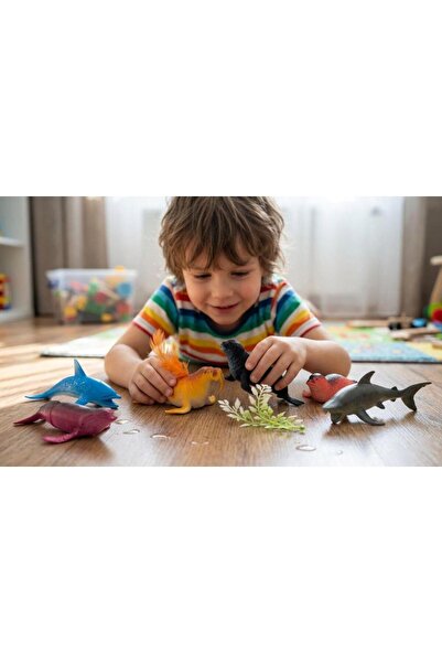 Tıfıl Toys Okyanus Macerası! 11cm Deniz Canlıları Yunus, Balina, Fok Balığı v...