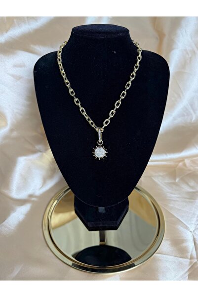 ANKA JEWELLRY قلادة نسائية ذهبية سميكة من سلسلة GÜNEŞ CHARM MODEL