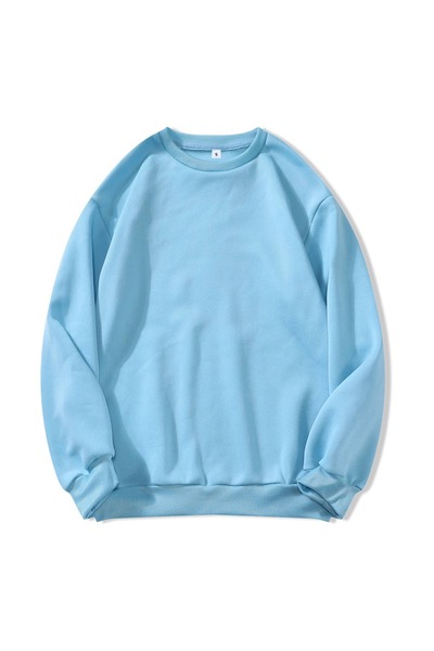 EYAX MODA Unprinted Crew Neck Oversize Unisex Sweatshirt Eyaxx Sportwear Company