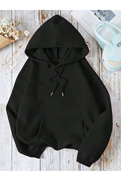 EYAX MODA Unisex Hooded Oversize Sweatshirt