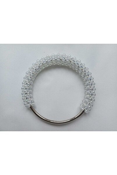 hobi duragı 12 CM İÇİ METAL ÜZERİ ÖRME BONCUKLU 12 CM ÇANTA SAPI- ÇİFTLİ
