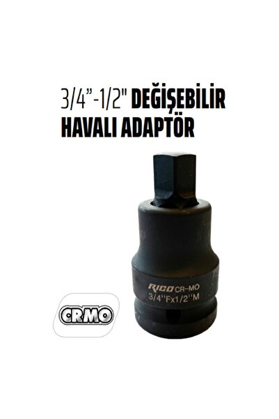 Rico 3/4 Fx 1/2 M Değişebilir Havalı Lokma Adaptörü - Lokma Düşürücü