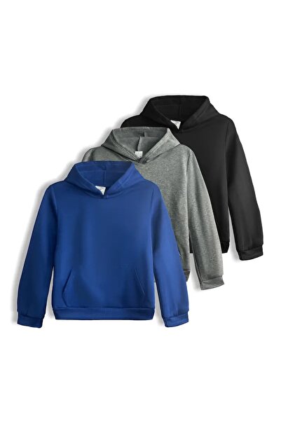 EYAX MODA 3-Pack Girls/Boys Hooded Sweatshirt