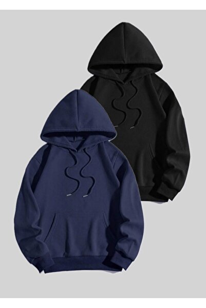 EYAX MODA 2-Pack Unisex Oversize Hooded Sweatshirt Eyaxx Sportwear Company