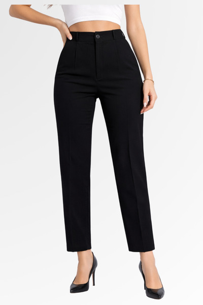 mezozoik Γυναικείο παντελόνι Palazzo με στενή εφαρμογή και ψηλόμεσο σχέδιο